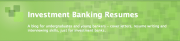 investment banking resumes investment banking resumes